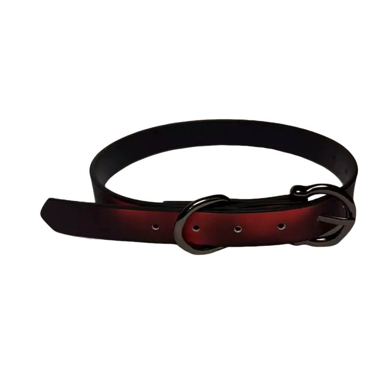 Pineapple Red Color-Shift Buckle Choker for dark alternative styling view 6