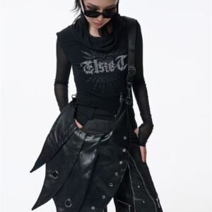 Darkvibe punk armor shoulder and crossbody bag
