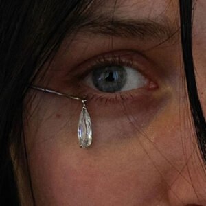 Rhinestone Drop Earrings: Minimalist High-End Ear Hooks